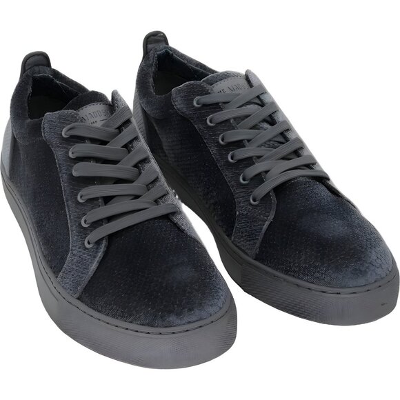 Steve Madden Yali Velvet Low-Top Sneakers Grey Men US 11 - Picture 1 of 6